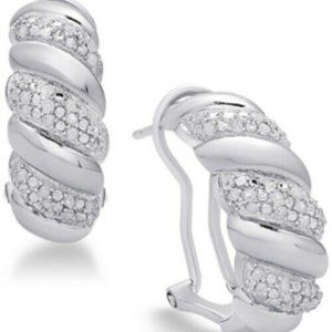 Victoria Townsend Diamond San Marco Hoop Earrings